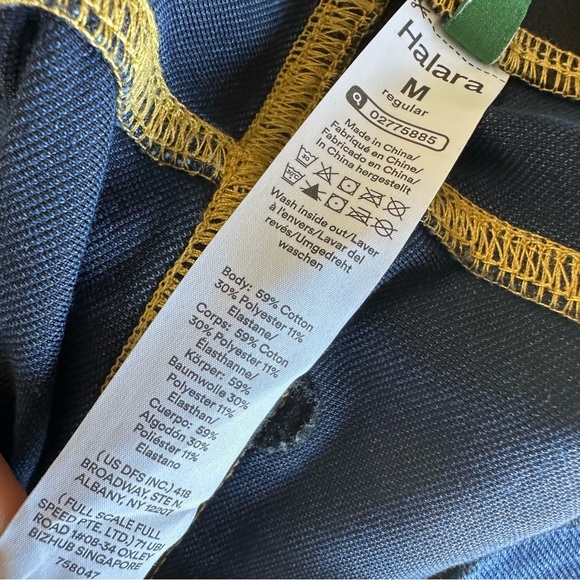 Halara Wide-Leg Blue Denim Women's Pull-On Stretch Solid Jeans Pockets Womens M - Picture 8 of 8